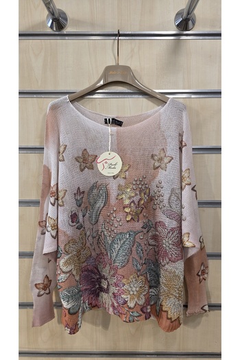 Park Moda Mercerized Blouse Mixed Floral Pattern