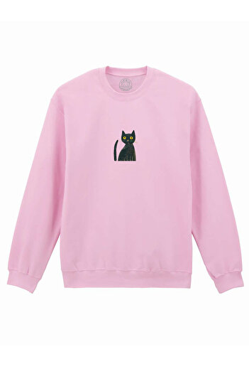 Cu Pisici Printed Sweatshirt-Margot Cat, Unisex