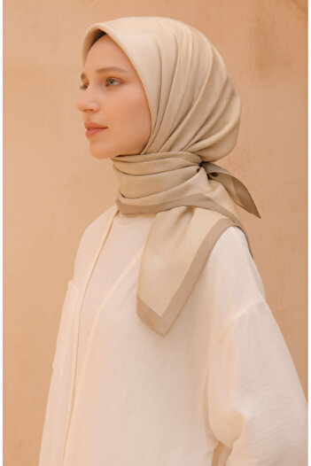 Belli Φουλάρι Tivil Pure Silk 4201 - 31 Κρεμ μοτίβο Dobby