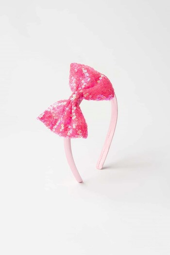 Banamio Colorful Sequin Bow Crown