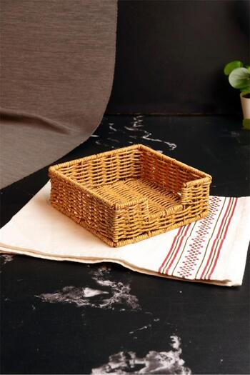 Bayev Wicker Square Tabletop Napkin Holder 700783