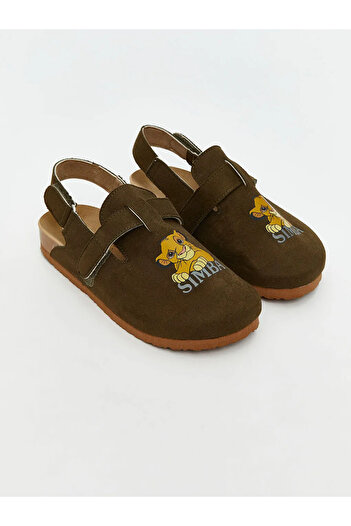 LC Waikiki LCW STEPS BLG Butik Haki Simba Baskılı Erkek Bebek Sandalet