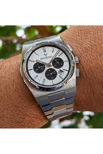 Raymond Chronograph Black Detailed Steel Men's Wristwatch
