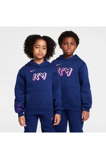Nike Kylian Mbappé Club Fleece Unisex Children's Blue Bottom Top Fleece Suit