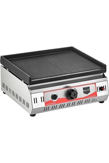 Moratti România Moratti professional barbecue grill, width 50 cm, ribbed surface - gas supply
