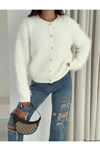 fiolin Soft Extra Soft Textured Knitwear Cardigan