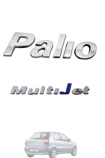 MEFAUTO Fiat Palio Multijet Compatible Rear Trunk Lettering and Emblem