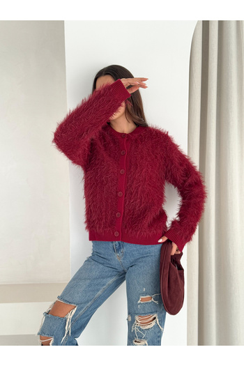 fiolin Soft Extra Soft Textured Knitwear Cardigan