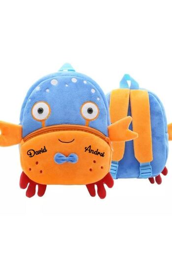 OEM Customized kids backpack Crab