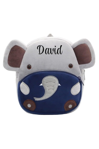 OEM Personalized Plush Backpack for Kids - Elephant Design