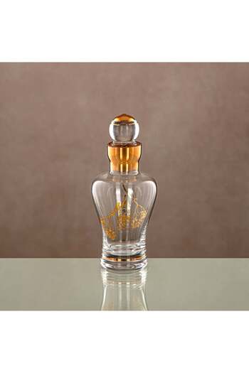 Generic Almarjan Perfume Bottle Clear & Gold 12.5 tola