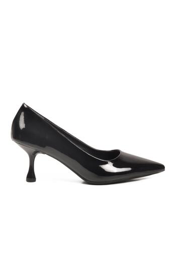 AYAKMOD 695033 Z Black Patent Leather Women's Heeled Shoes