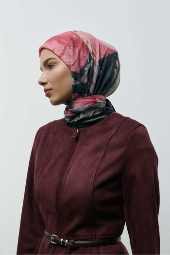 Modakaşmir Roselith Desen Bambu Eşarp
