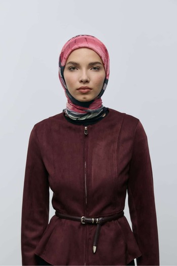 Modakaşmir Roselith Pattern Bamboo Scarf