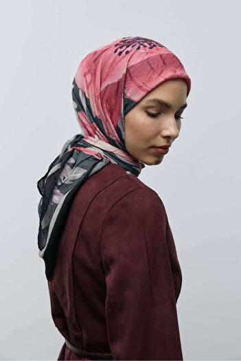 Modakaşmir Roselith Pattern Bamboo Scarf