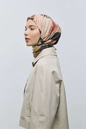 Modakaşmir Roselith Pattern Bamboo Scarf