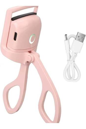 Mirfa Heated Electric Rechargeable Eyelash Curler With Silicone Heating Pads