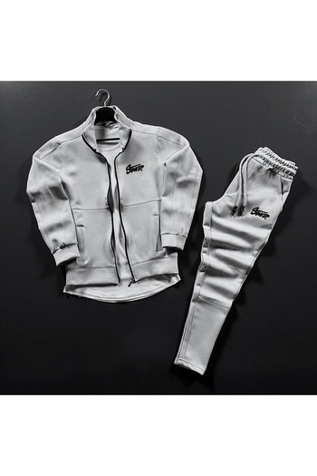 NOFLEN Stwd. Printed Scuba Bottom Top Tracksuit Set