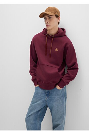 Mavi Logo Embroidered Hoodie Loose Fit (Loose Comfortable Fit) (Sweatshirt