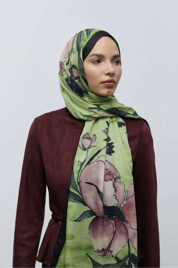 Modakaşmir Nileya Pattern Cotton Shawl