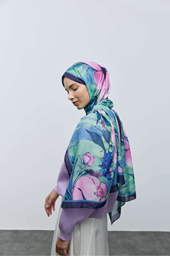 Modakaşmir Nileya Pattern Cotton Shawl