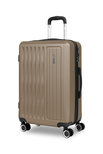 PARAJOHN Nexus 24-Inch Medium ABS Hard Case Checked-In Luggage Trolley Bag with 8 Spinner Wheels and Lock