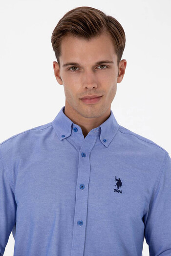 U.S. Polo Assn. Goxreg025K Blue Men's Shirt 2225434