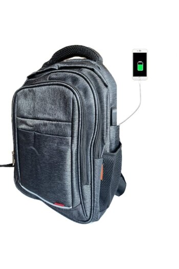 Madette Line Unisex Smart Backpack, UltraLight, Waterproof with USB Port