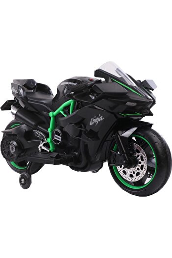 NOVOKIDS NOVOKIDS™ Ninja Premium Motocross Battery-Powered Electric Motorcycle for Kids, Black