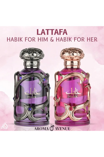 lattafa Set Parfumuri Habik For Women & For Men
