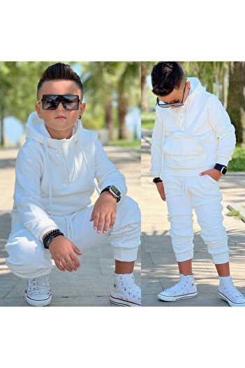 Amur Children's Stylish Tracksuit Set 3 Thread Fabric Buttoned