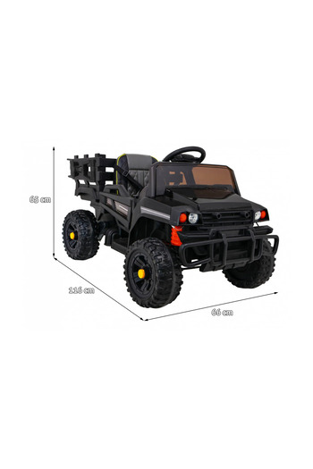 NOVOKIDS NOVOKIDS™ Farmer Truck Battery-Powered Electric Ride-On Car for Kids, Black