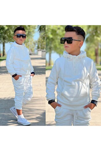 Amur Children's Stylish Tracksuit Set 3 Thread Fabric Buttoned