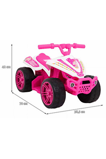 NOVOKIDS NOVOKIDS™ Mini Monster Battery-Powered Electric ATV for Kids, Pink