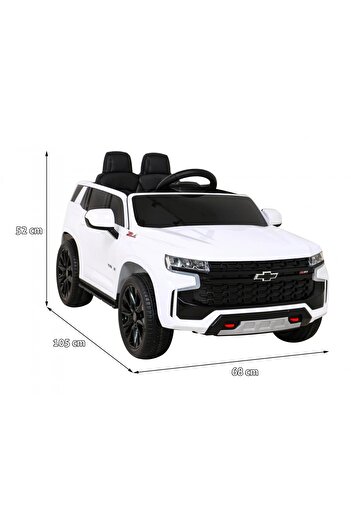 NOVOKIDS NOVOKIDS™ Chevrolet Tahoe SUV Battery-Powered Electric Ride-On Car for Kids, White