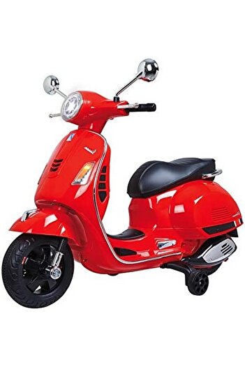 NOVOKIDS NOVOKIDS™ Vespa Classic Scooter, Red, Electric Motorcycle with Battery for Kids