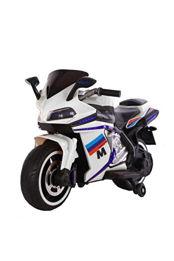 NOVOKIDS NOVOKIDS™ Sport Premium Motor Battery-Powered Electric Motorcycle for Kids, White