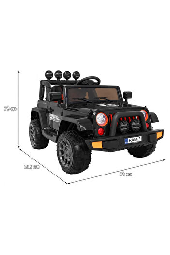 NOVOKIDS Electric off-road car for children FULLTIME 4x4, Black