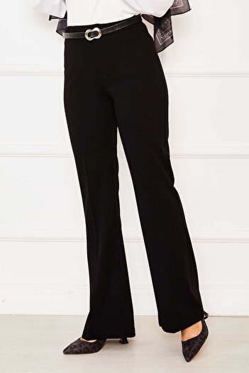 EBRUTESETTÜR Elastic Waist Flared Trousers