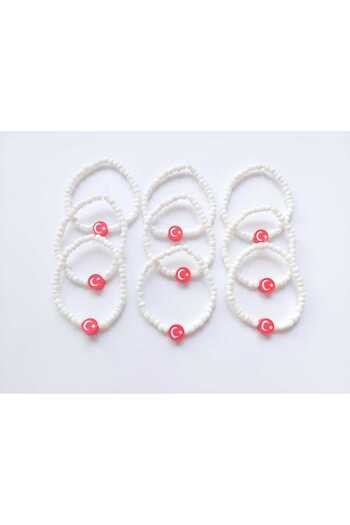 REN AKSESUAR Turkish Flag Bracelet April 23, May 19, August 30, October 29, November 10 15 Pieces