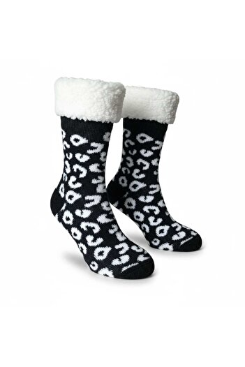 Aware Time Christmas Themed Fleece-Lined Non-Slip Sole Knee-High Socks