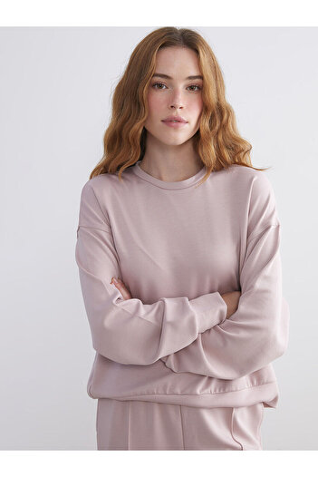 LC Waikiki Hilfa New Season Crew Neck Oversize Women's Sweatshirt