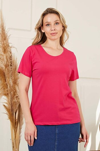 RMG Gamze Moda Oversized Circular Neck T-Shirt