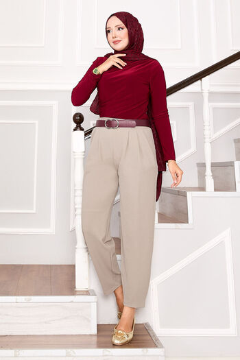 EBRUTESETTÜR Pleated Front Detailed Pocketed Trousers