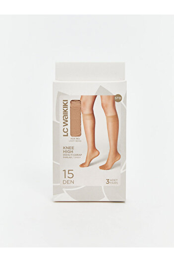 LC Waikiki 15 Denier Women's Knee Socks 3-Pack