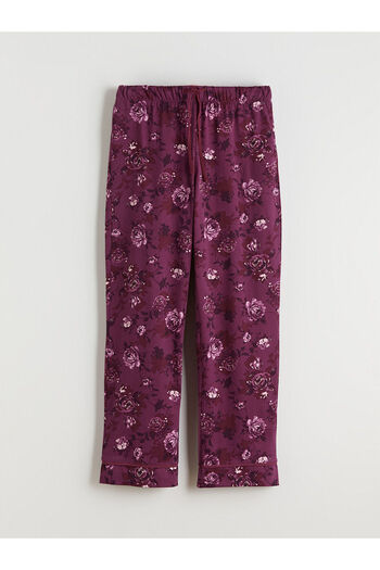 LC Waikiki Bisiklet Yaka Çiçekli Kadın Pijama