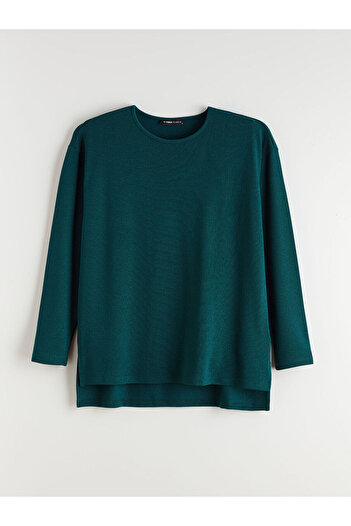 LC Waikiki Γυναικείο Oversize T-Shirt με λαιμόκοψη Crew Neck