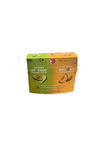 Sy Glow Glowy Avocado Collagen Drink Plus Glowy Melony Collagen Drink