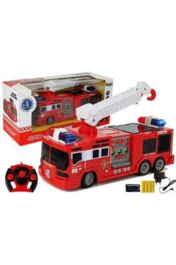 LeanToys Fire Truck RC Toy with Remote Control 28m MCT 7221