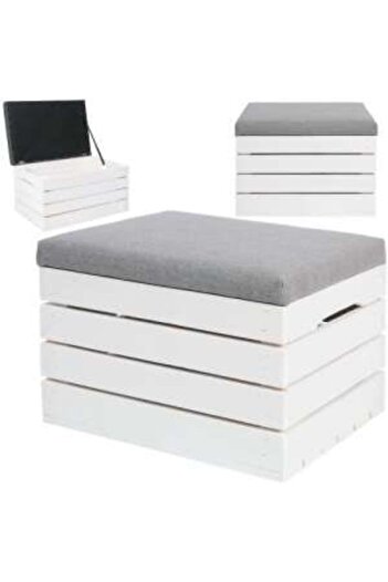 ISO TRADE Wooden Ottoman Chest